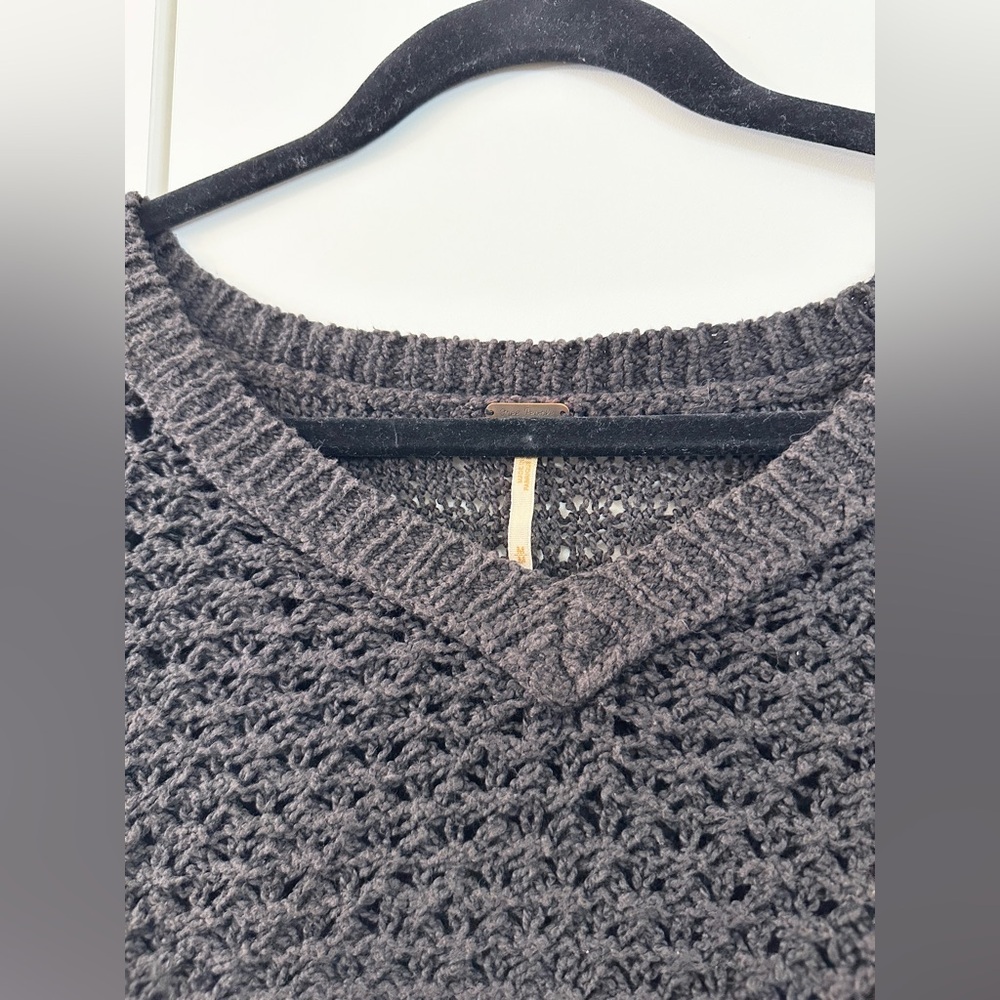 Free People Crashing Waves Pullover Sweater - Cocoa - M - Picture 8 of 9